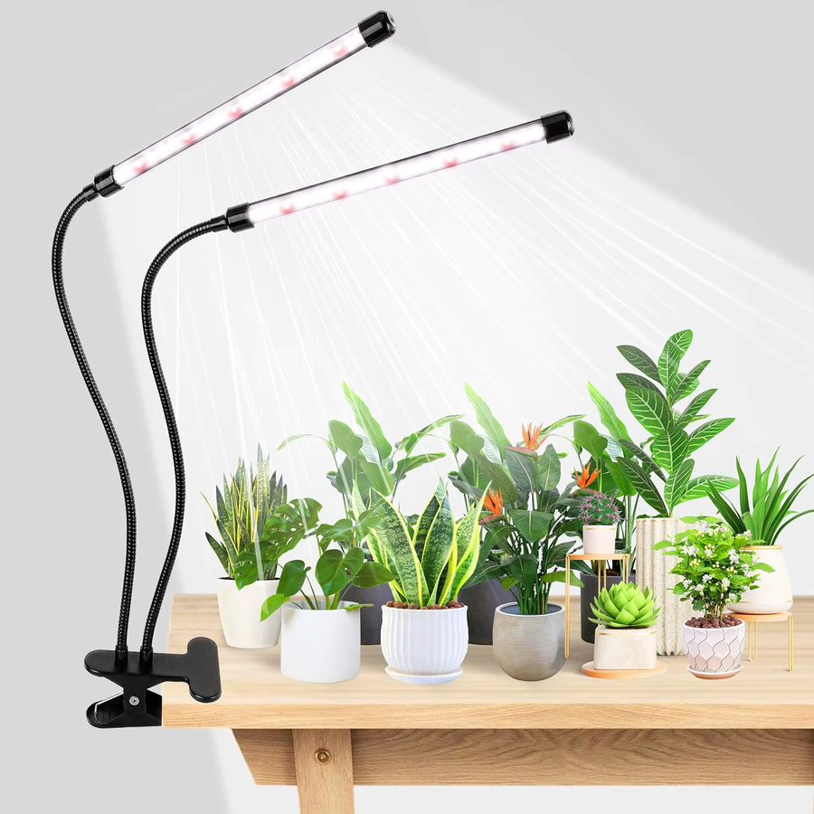 KEBINCPLED LED Pflanzenlampe mit Clip und Timer für Indoor Gewächshaus, Weiß-Rot, USB 5V - Bild 4