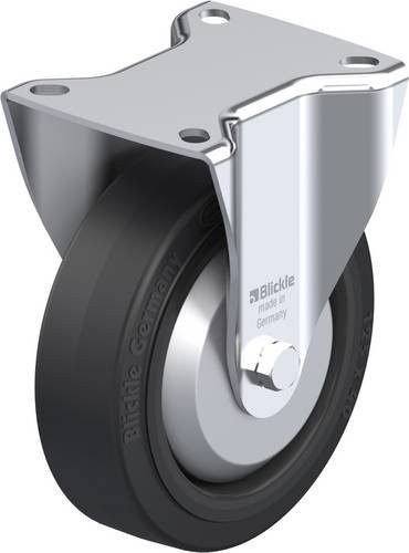 Blickle Bockrolle B-POEV 125KAD-FA in Schwarz und Grau mit 125 mm Rad-Durchmesser und einer Tragfähigkeit von max. 250 kg - Bild 1
