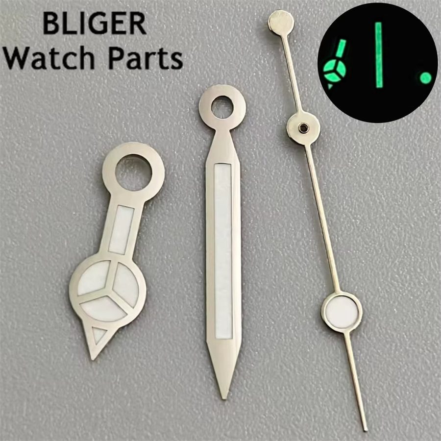 Bliger Uhrzeiger Silber, leuchtend, für 3135 Uhrwerk, Unisex - Bild 2