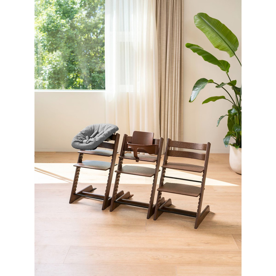 Stokke Tripp Trapp Treppenhochstuhl Bundle in Eiche mit Babyset und Kissen - Bild 2