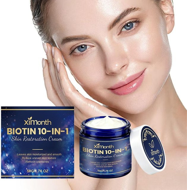 Ximonth Biotin 10-in-1 Multi-Effekt Gesichtscreme, 50 ml, Trockene Haut - Bild 1