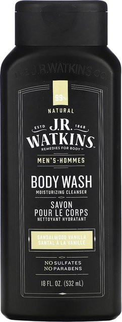 JR Watkins Duschgel Sandelholz-Vanille, 532 ml, Herren - Bild 1