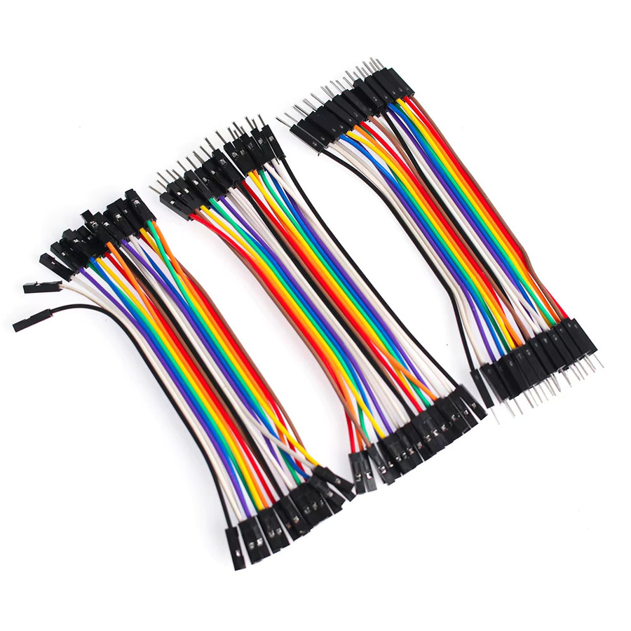 20 Stück Dupont Jumper Drahtkabel Set für Arduino in verschiedenen Ausführungen Stecker auf Stecker, Stecker auf Buchse und Buchse auf Buchse, Mehrfarbig - Bild 3