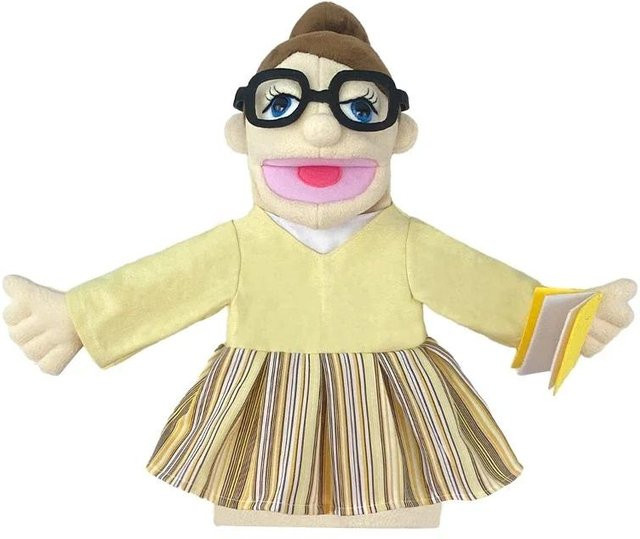 Yiran toy Simulation Cartoon Berufe Große Handpuppe Plüsch, Bauchrednerpuppe - Bild 1