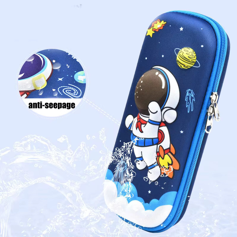 3D Kawaii Federmäppchen in Blau als niedliches koreanisches Etui für Schule und Büro - Bild 3