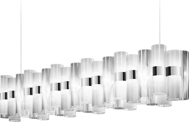 Slamp La Lollo Linear 140 LED-Pendelleuchte in Weiß, dimmbar via Casambi - Bild 1