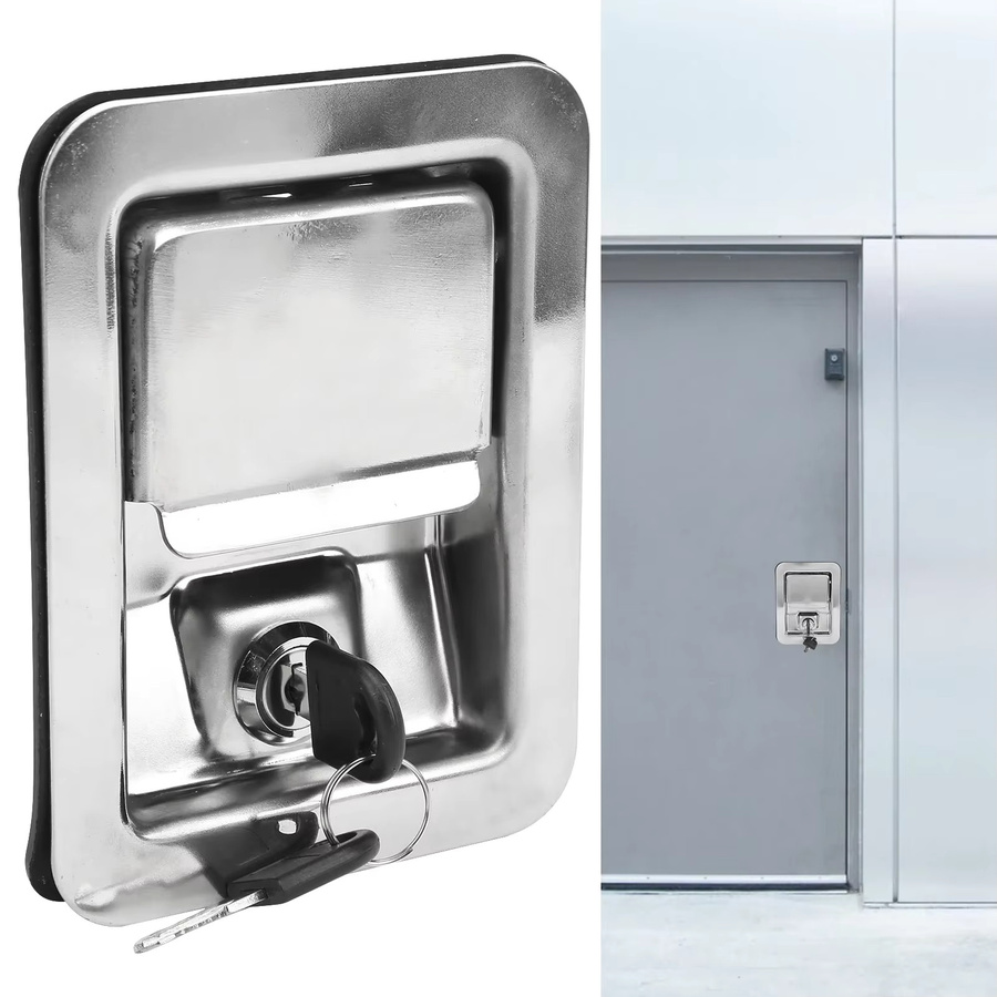 KKMOON Paddle Latch 304 Edelstahlgriff-Schlossschlüssel-Set für Einheitsbaumaschinen - Bild 3