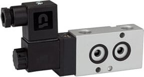 Riegler 3/2-Wegeventil NAMUR mono NC, Anschluss G 1/4, 230 V, 50Hz, schwarz aus Kunststoff - Bild 1