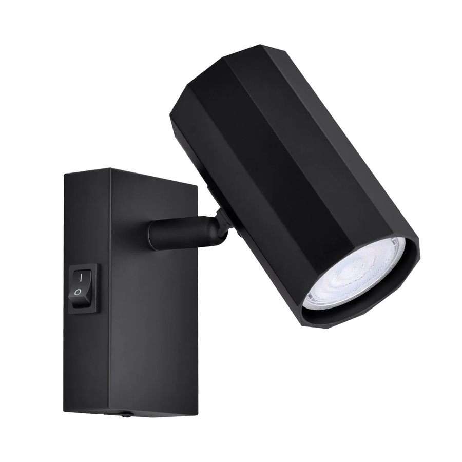 NETTLIFE Deckenstrahler aus Metall in Schwarz mit verstellbarem GU10 Leuchtmittel im Industrial Design - Bild 2