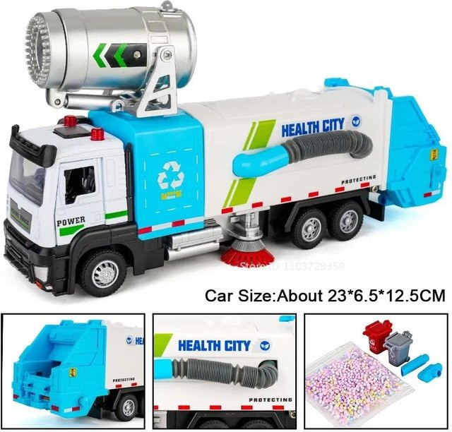 Linyi toy car Elektrischer Staubsauger Kehrmaschine, 1:32, mit Licht und Geräusch, ab 14 Jahren - Bild 1