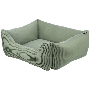 Trixie Katzen-Bett Marley Sofa in Grün mit abnehmbarem Bezug und rutschfester Unterseite, B/T/H: 50 x 50 x 20 cm - Bild 2