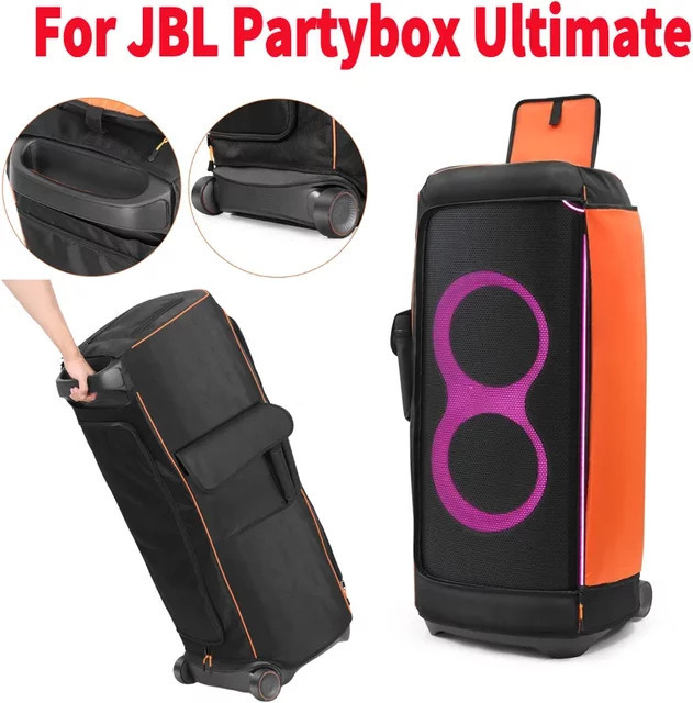 Wasserdichte Staubschutzhülle aus Nylongewebe als Multifunktionstasche für JBL Partybox Ultimate Speaker in Schwarz - Bild 1