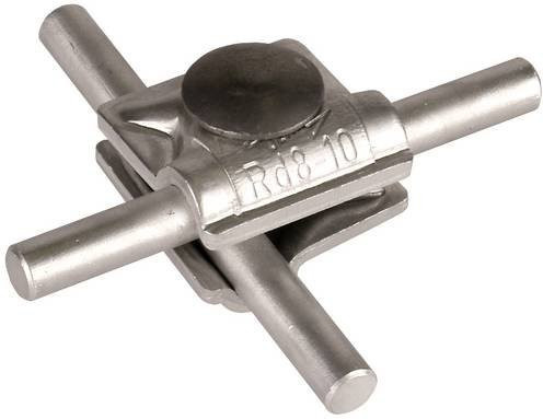 DEHN MV-Klemme 8.10 FRM10X35 AL in Silber, 50 Stück - Bild 1