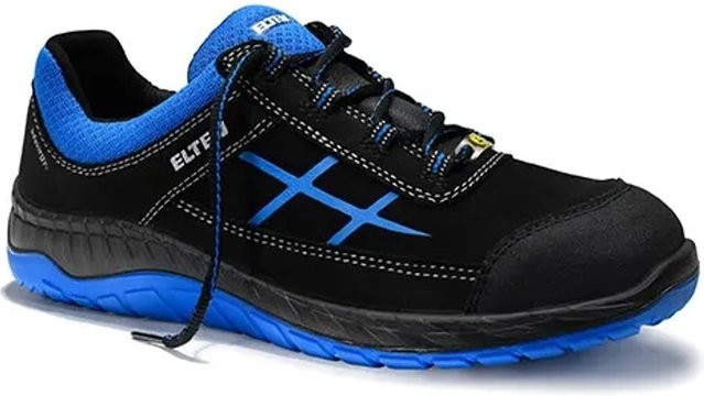 Elten Sicherheitshalbschuh Malvin Blue Low ESD S3 aus Nubukleder in Blau, Größe 44 - Bild 1