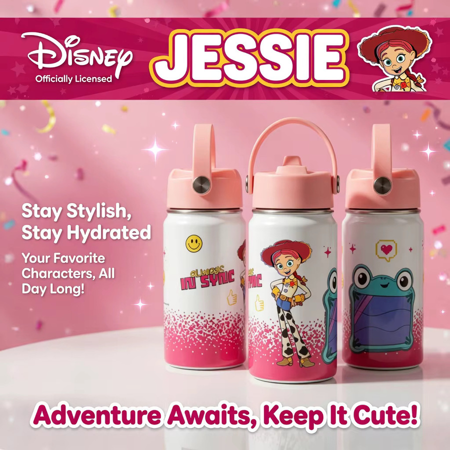Disney Jessie & Lilypad Edelstahl-Becher mit Farbverlauf in Blau, 12oz (ca. 355 ml) - Bild 2