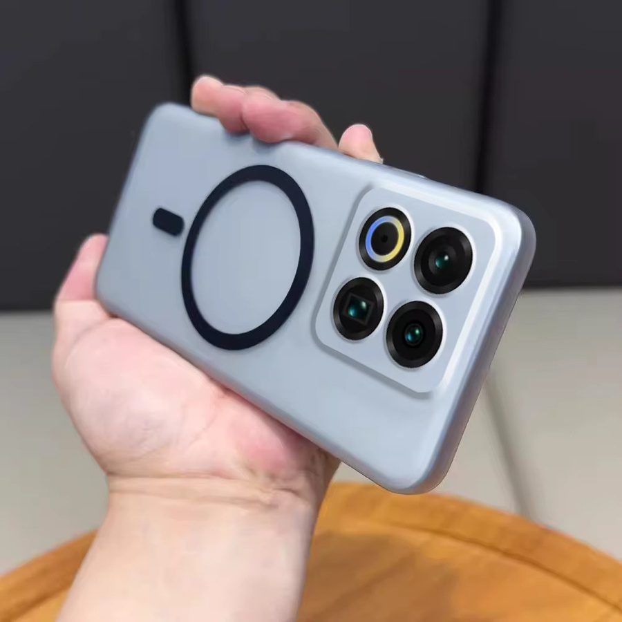 Ultradünne magnetische Handyhülle aus mattem PP und Silikon-TPU für Xiaomi 15T Pro, 15 Ultra, 17 Pro Max, POCO F7 Ultra und X6 Pro in Black oder Transparent - Bild 2