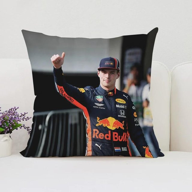 GUOYU HOMEDECOR Kissenbezug Max Verstappen Fan Design, Wendbarer Kurzplüsch, Mehrfarbig, Breite: 45 cm, Breite: 45 cm, Höhe: 45 cm - Bild 1