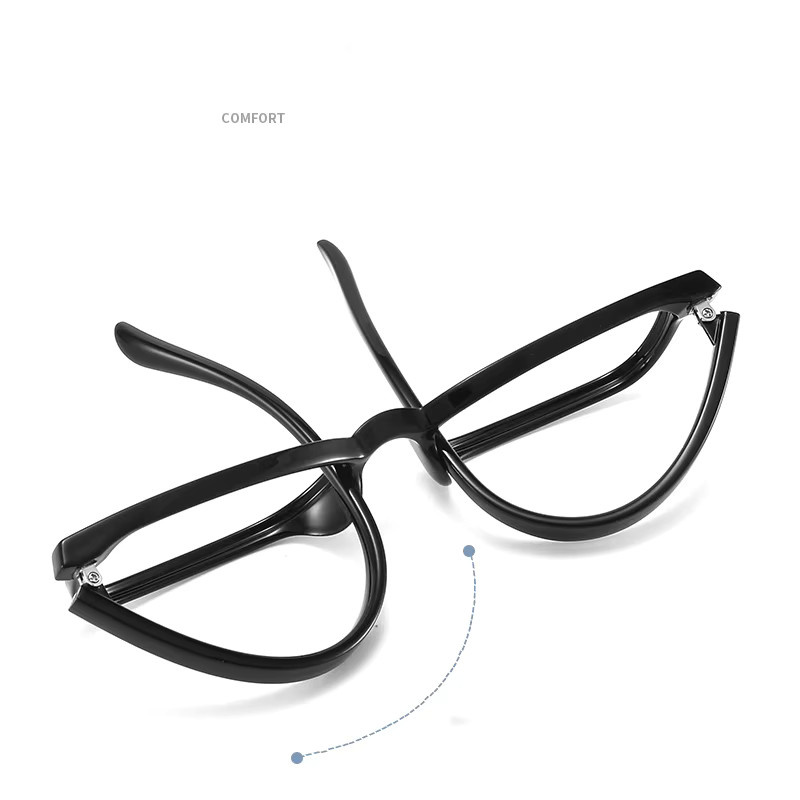 BCLEAR Optische Brillenfassung, Unisex, Vollrand, TR90, Black - Bild 2