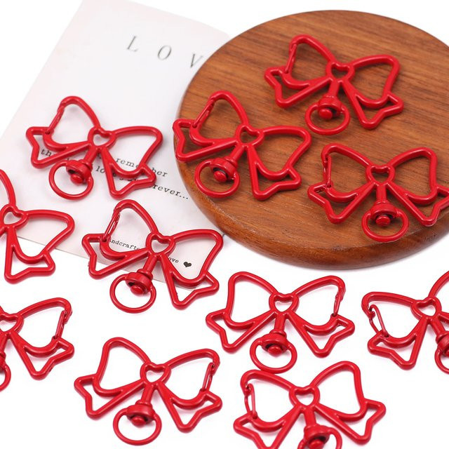 JHNBY Schleifenverschluss, Zinklegierung, Rot, 40 mm - Bild 1