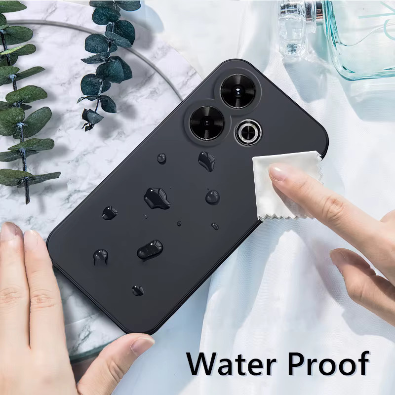 Stoßfeste Silikon Schutzhülle für Xiaomi Redmi 12 13 14C und Redmi Note 12 13 14 Pro Pro+ 5G in Schwarz - Bild 2