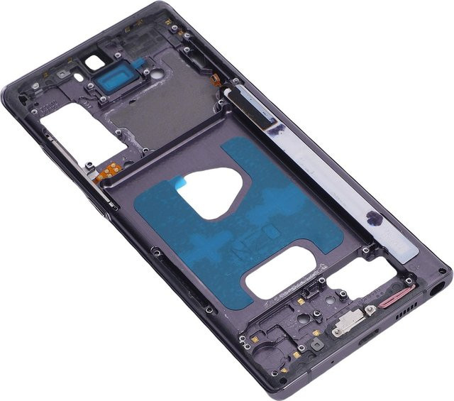 DIYelecs Mittlerer Rahmen Blende Ersatz für Note 20 Smartphone in Schwarz aus Metall zur Reparatur - Bild 1