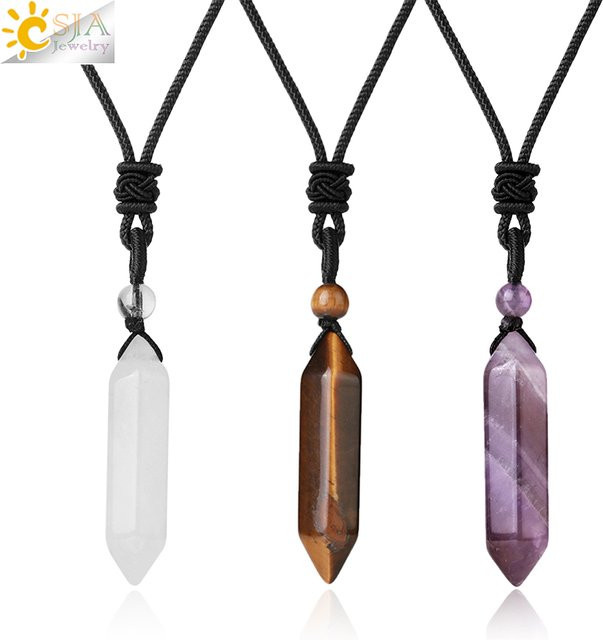 CSJA Jewelry Halskette, Kristall, Schwarz, Unisex - Bild 1