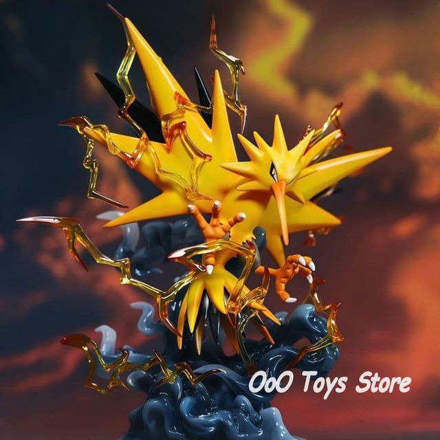 Zapdos Anime-Figur von Bandai aus PVC als Sammlerstück und Desktop-Ornament, Höhe: 15,5 cm - Bild 1