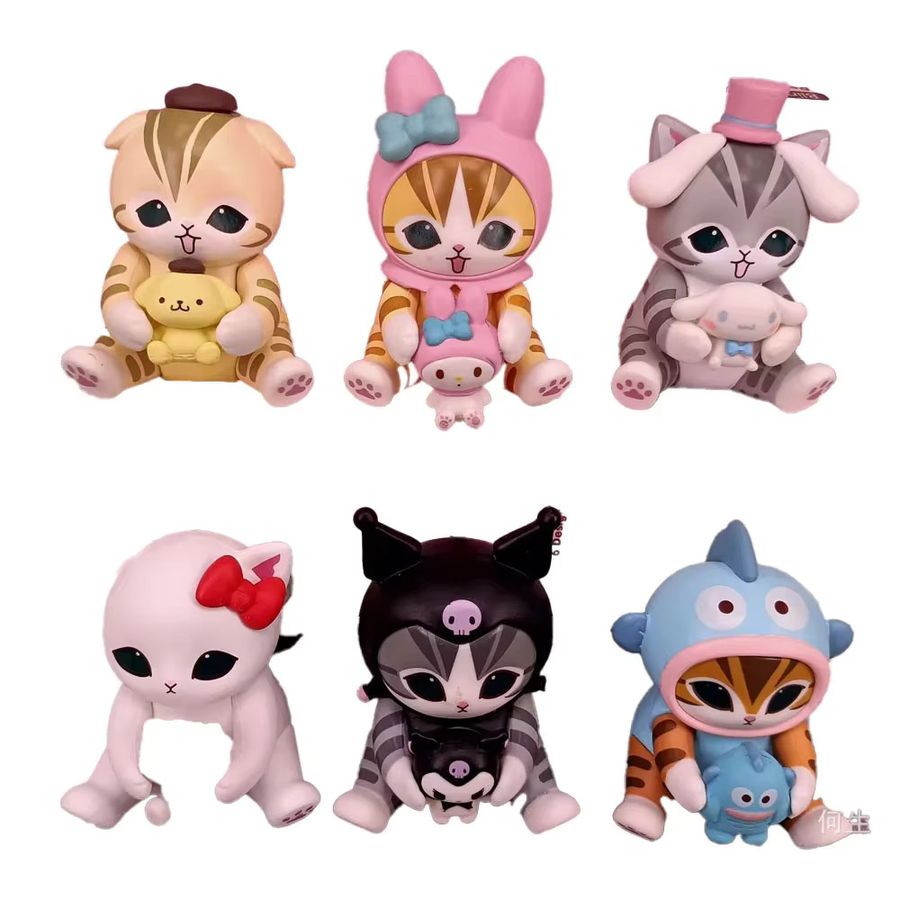 Sanrio Mofusands Cos Mystery Blind Box Anime Figur mit Hello Kitty und My Melody Charakteren - Bild 2