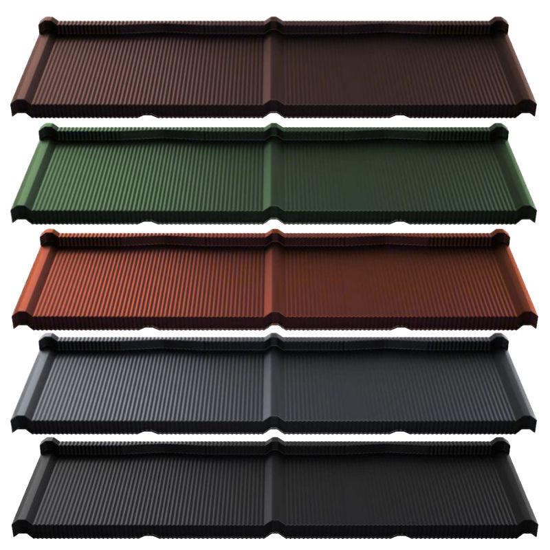 Blachotrapez Pfannenmodul Kuga aus Stahl in Multicolour, Modullänge: 350 mm, Materialstärke: 0,50 mm - Bild 1