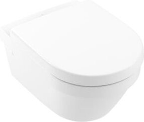 Villeroy & Boch Architectura Wand-Tiefspül-WC Combi-Pack mit Soft-Close Sitz, wandhängend, Abgang waagerecht, weiß - Bild 1