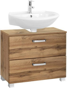 HELD MÖBEL Waschbeckenunterschrank Bologna in Eiche Braun, B/H/T: 70 x 54 x 35 cm - Bild 1