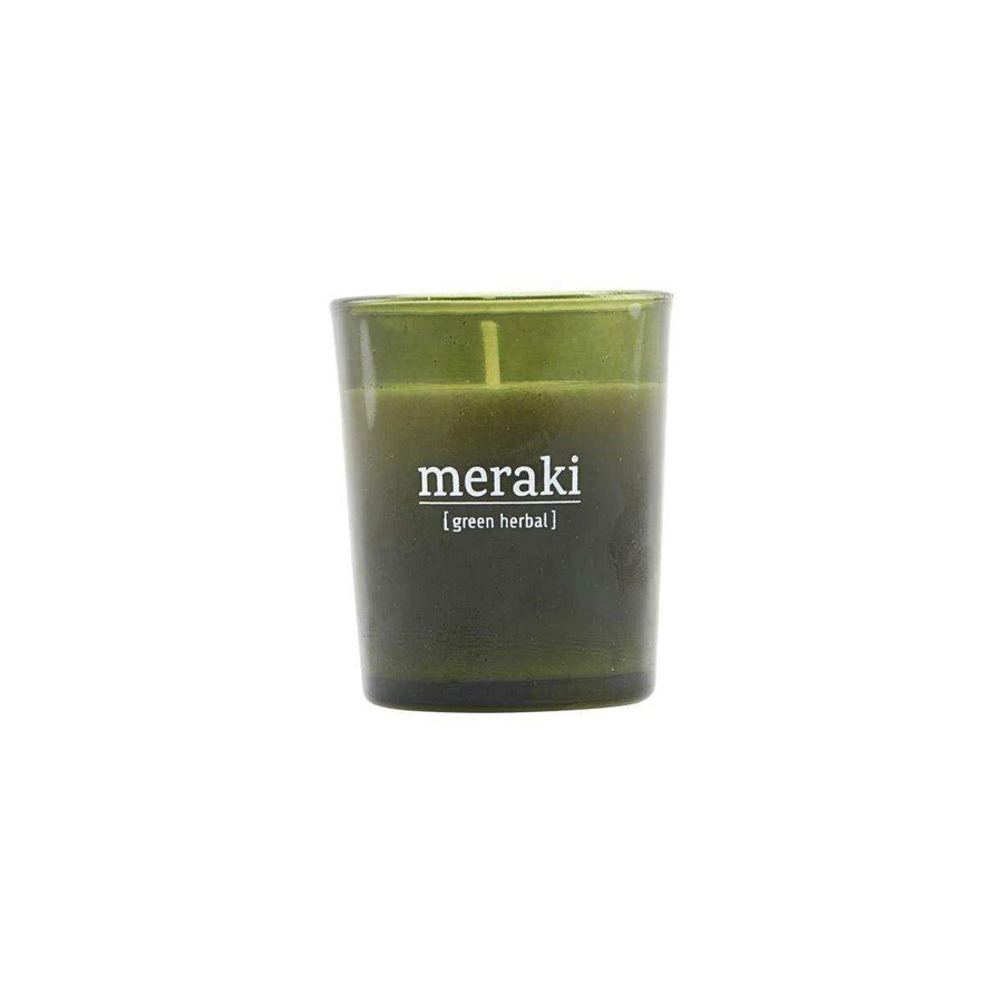 Meraki Duftkerze Green Herbal grün - Bild 1