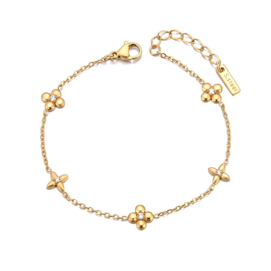 JeeMango Armband, Edelstahl, Gold, Zirkonia, Damen - Bild 2