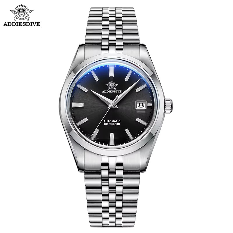 ADDIESDIVE Armbanduhr Automatik, Edelstahl, Weiß, Herren - Bild 2
