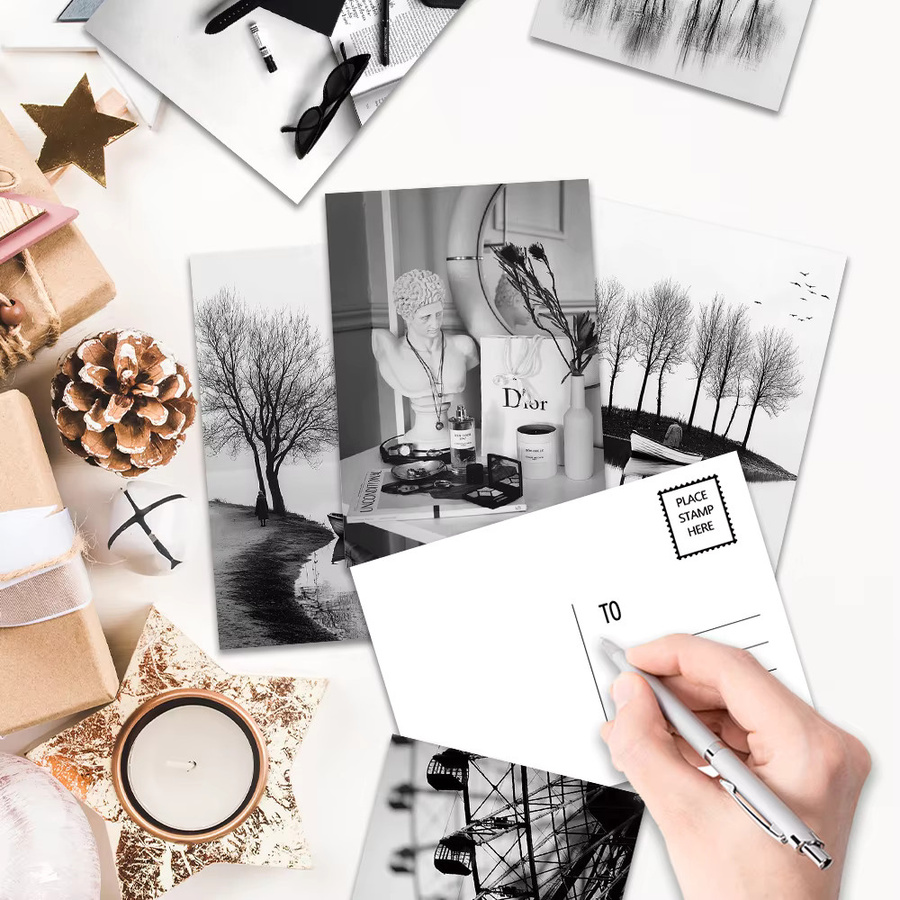 32 Stück Weihnachts-Postkarten im minimalistischen Design, Mehrfarbig, aus hochwertigem Papier - Bild 5