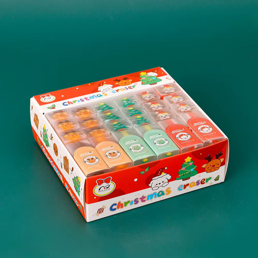 TWBEB Weihnachtliche Sandwich Radiergummis für Kinder in Mehrfarbig als Weihnachtsgeschenk - Bild 6