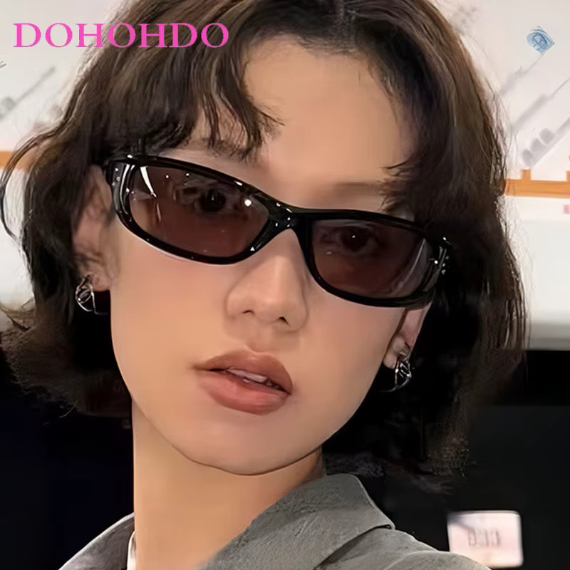 DOHOHDO Sonnenbrille, Unisex, Vollrand, rechteckig, Kunststoff, schwarz - Bild 2