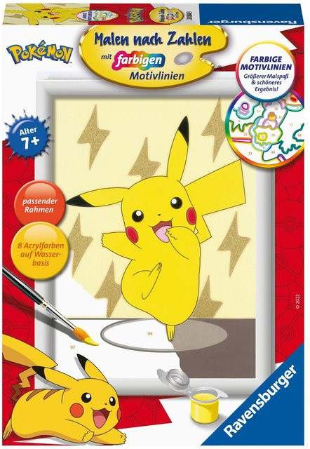 Ravensburger Pokémon Pikachu, Malen nach Zahlen, ab 7 Jahre - Bild 1