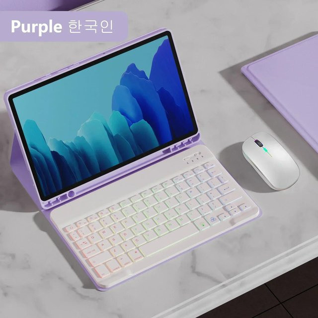 Magic Keyboard Tastaturhülle für Samsung Galaxy Tab A11 Plus 11 Zoll SM-X230 SM-X235 SM-X236B in Purple - Bild 1