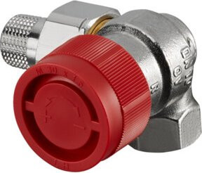 Oventrop Thermostatventil Baureihe AF DN 10, Wi-Eck, rechts, Messing vernickelt, einstellbar - Bild 1
