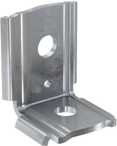 Fischer Montagewinkel MW 90° in Silber, galvanisiert, 50 Stück - Bild 1