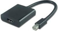MicroConnect Videokonverter von DisplayPort auf HDMI in Schwarz - Bild 1
