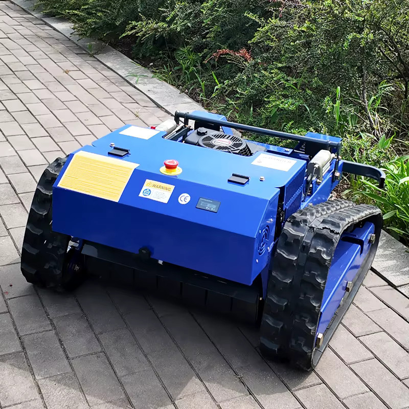 AIWEIYA Industrieller ferngesteuerter Rasenroboter in Blau für professionelle Rasenpflege - Bild 2