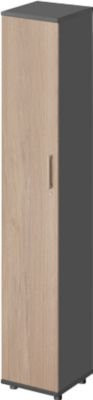 Schäfer Shop Genius Flügeltürenschrank TETRIS WOOD in Graphit und Eiche, B/T/H: 400 x 42,1 x 227 cm - Bild 1