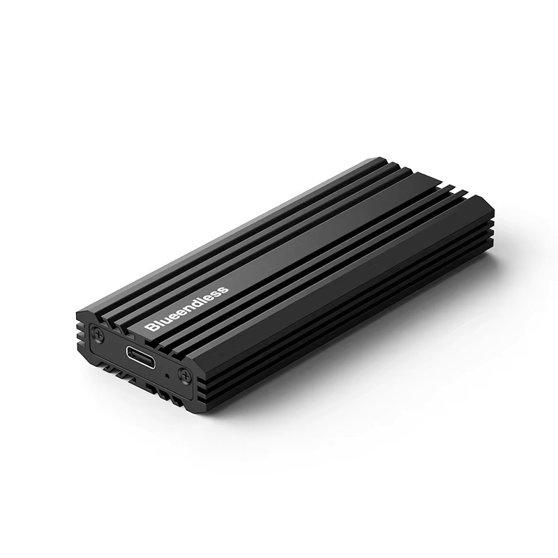 BLUEENDLESS M.2 NVMe Gehäuse USB 3.2 Gen 2x2 Typ-C zu M.2 SSD Adapter mit 20Gbps, unterstützt bis zu 8TB für 2230 2242 2260 2280 SSDs, Schwarz - Bild 4
