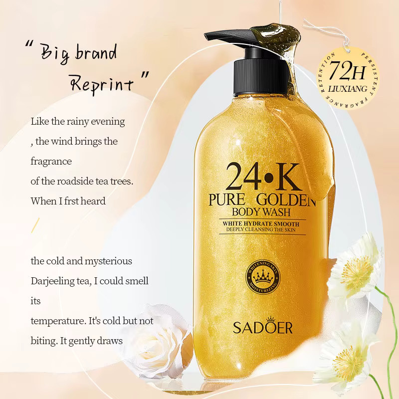 SADOER 24KPure Gold Body Wash, 500 ml - Bild 3