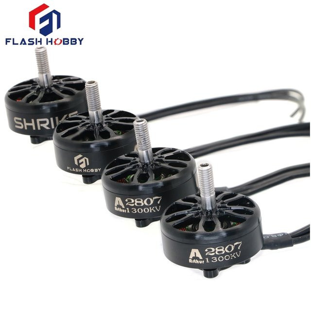 Flashhobby Shirke A2807 2807 KV1300 Bürstenloser Motor für FPV Freestyle Drohnen, 4er Set, Schwarz - Bild 1