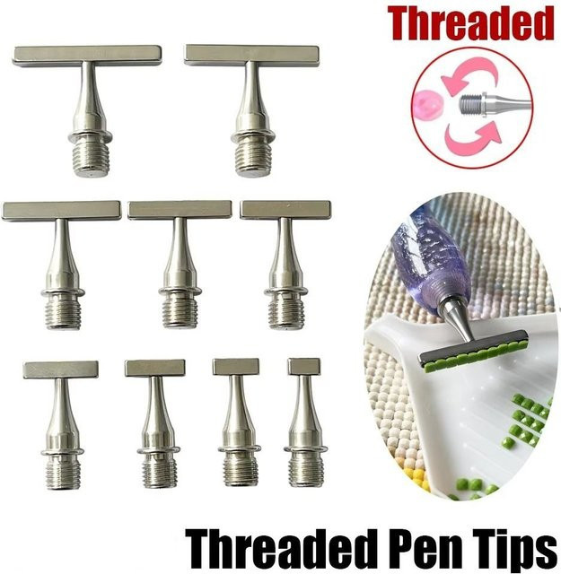 Austauschbare Metall-Sticknadeln und Bohrer-Bits für Kreuzstich und DIY-Handwerk - Bild 1