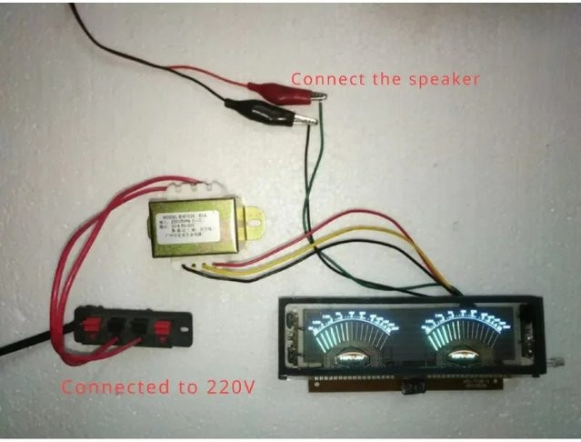 VFD Stereo Audio Verstärker VU Meter Set mit fluoreszierender Anzeige für DIY Musik Level Anzeige Dual-Kanal - Bild 1