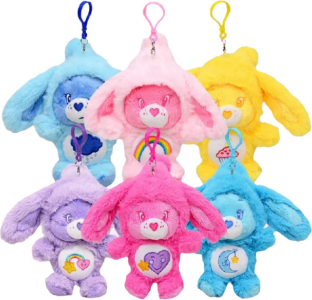 Care Bears Hasenohren Plüsch-Schlüsselanhänger, Rosa / Pink - Bild 1